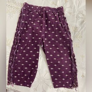 Corduroy purple pants